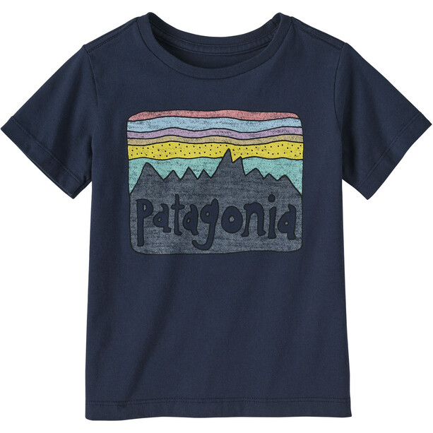 Patagonia Fitz Roy Skies Organic T-Shirt Kinder blau