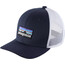 Patagonia Trucker Hat Kids p-6 logo/navy blue
