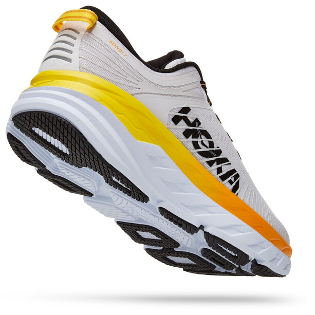Hoka One One Bondi 7 Wide Running Shoes Men nimbus cloud/radiant yellow