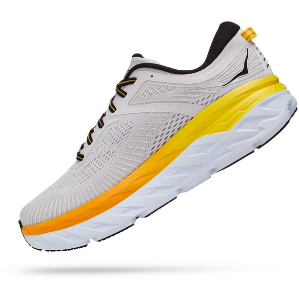 Hoka One One Bondi 7 Wide Running Shoes Men nimbus cloud/radiant yellow
