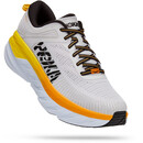 Hoka One One Bondi 7 Wide Chaussures de trail Homme, blanc/jaune