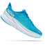 Hoka One One Clifton 8 Chaussures Homme, turquoise/blanc