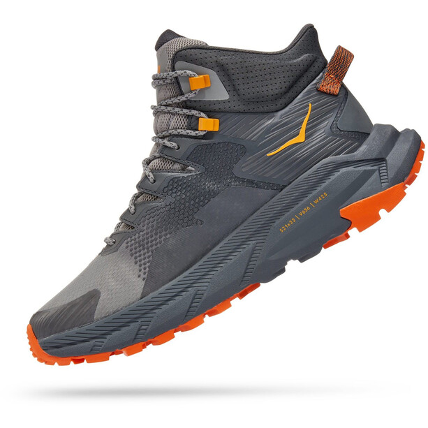 Hoka One One Trail Code GTX Shoes Men castlerock/persimmon orange