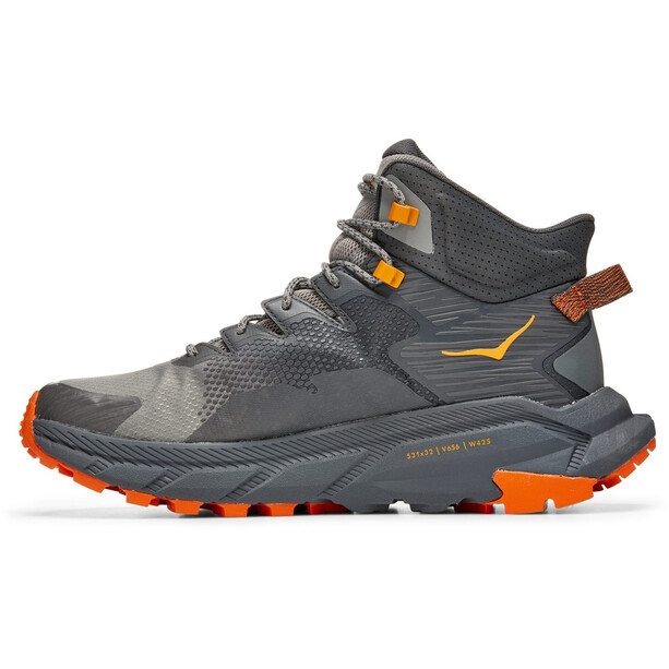 Hoka One One Trail Code GTX Shoes Men castlerock/persimmon orange