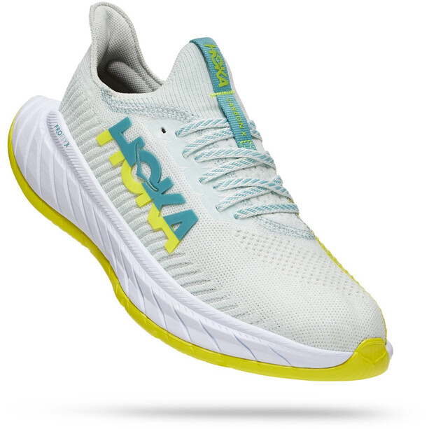 Hoka One One Carbon X 3 Running Shoes Women, blanco/amarillo