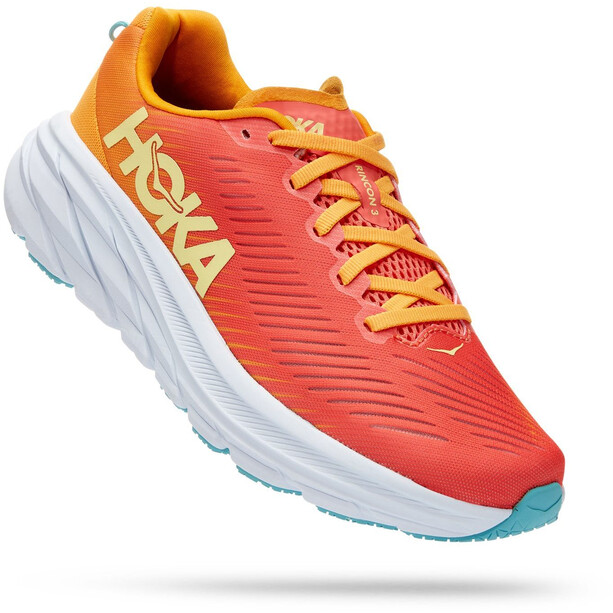 Hoka One One Rincon 3 Running Shoes Women, rood/geel