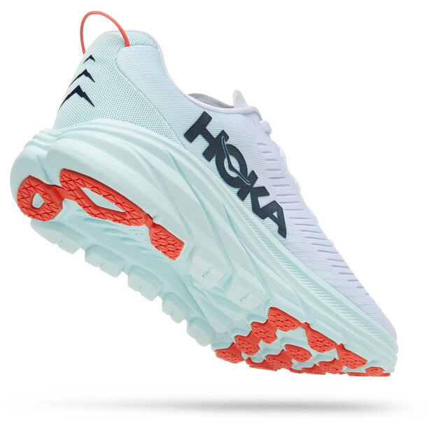 Hoka One One Rincon 3 Chaussures de course Femme, blanc/turquoise