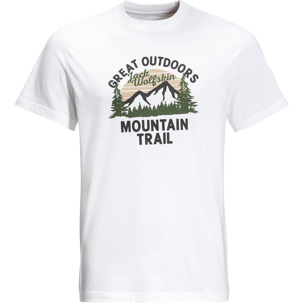Jack Wolfskin JW Mountain Trail Tee Men, wit