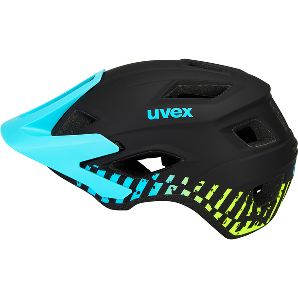 UVEX Access Helmet black aqua lime mat