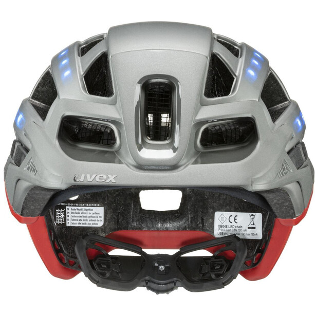 UVEX Finale Light 2.0 Helmet silver red mat