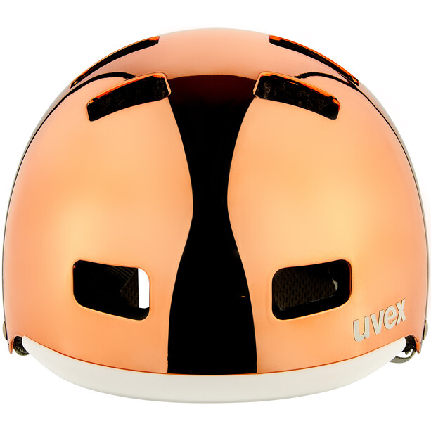 UVEX HLMT 5 Bike Pro Chrome Helmet rosé chrome