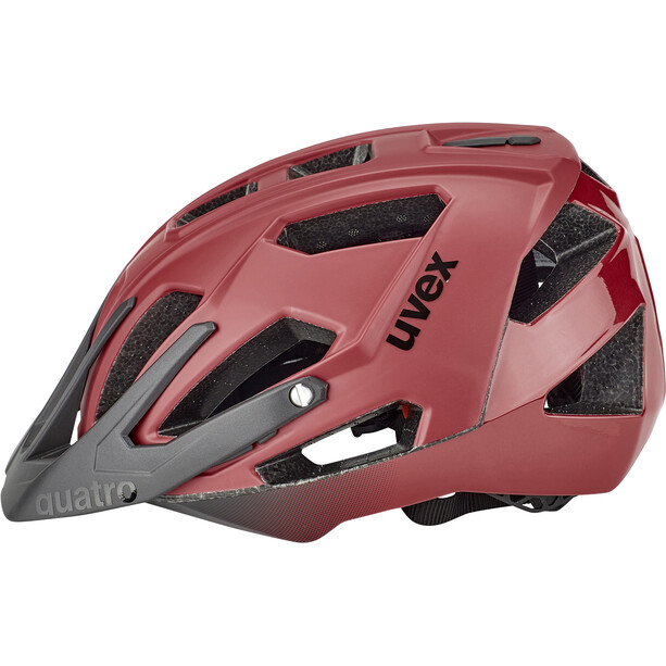 UVEX Quatro CC Helmet dark red/black mat