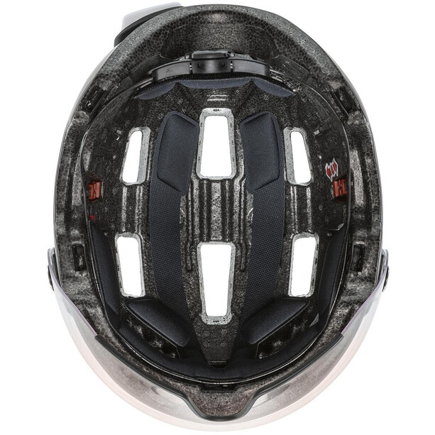 UVEX Rush Visor Helmet dark silver mat