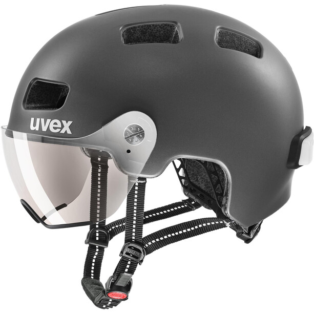 UVEX Rush Visor Helm silber