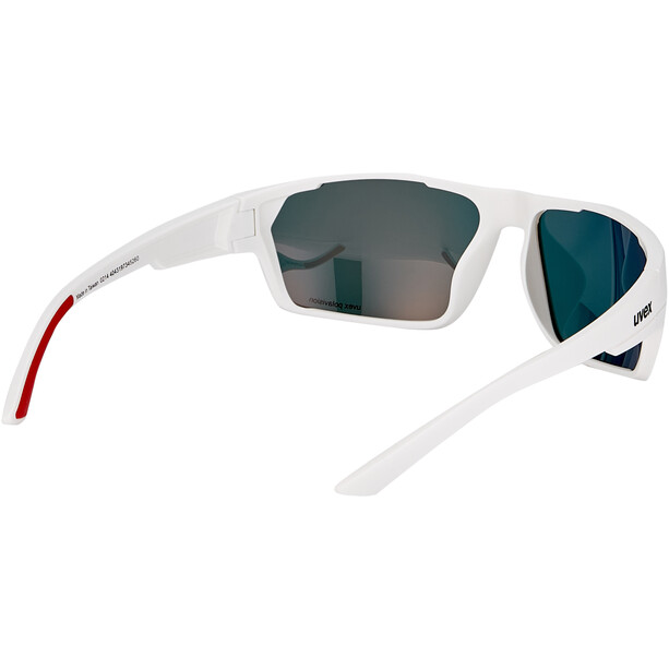 UVEX Sportstyle 233 P Lunettes, blanc/rouge