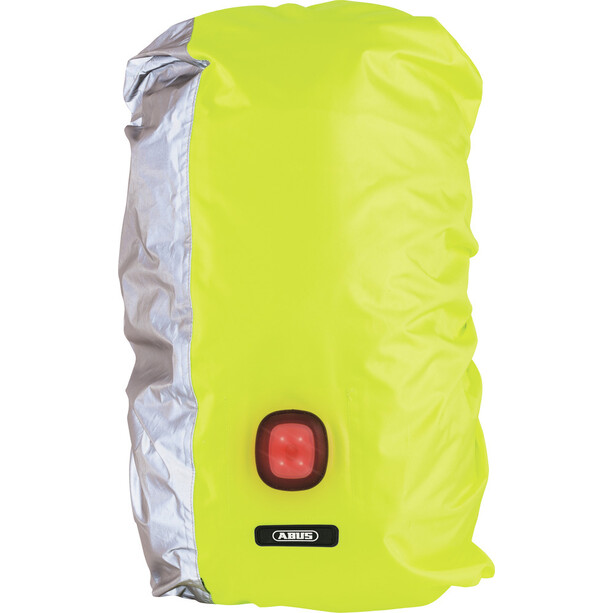 ABUS Lumino Night Rucksack-Regenschutz mit USB Licht gelb