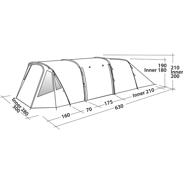 Easy Camp Palmdale 500 Lux Tent, blauw