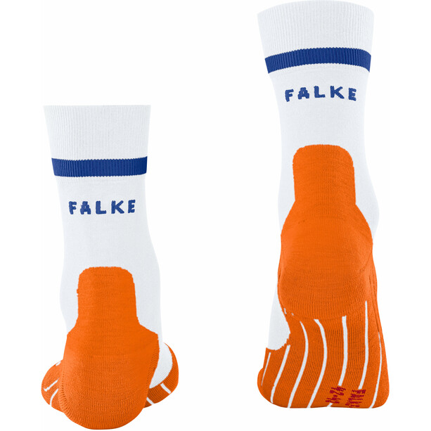 Falke RU4 Calcetines Running Hombre, blanco/naranja