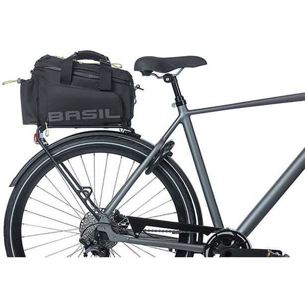 Basil Miles Trunkbag XL Pro Alforja Bici 9-36l, negro/verde