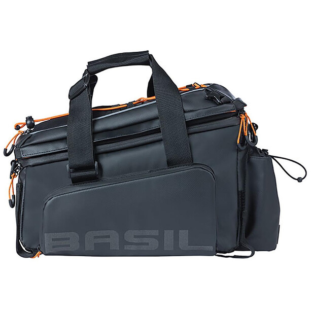 Basil Miles Trunkbag XL Pro Alforja Bici 9-36l Lona, negro/naranja