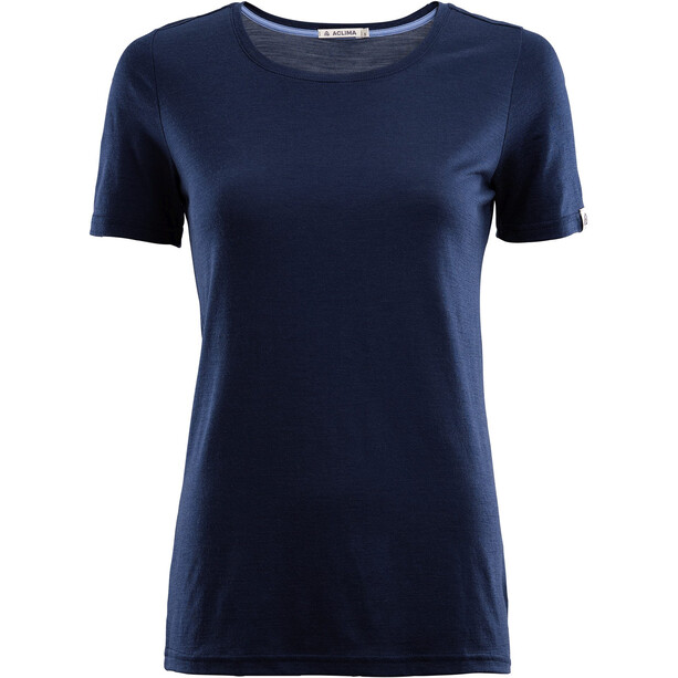 Aclima LightWool SS T-shirt Dam blå