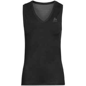 Odlo Active F-Dry Light Eco V-Neck Unterhemd Damen schwarz schwarz