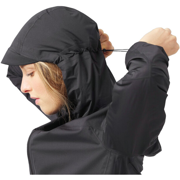 Odlo Zeroweight Chaqueta impermeable Mujer, negro