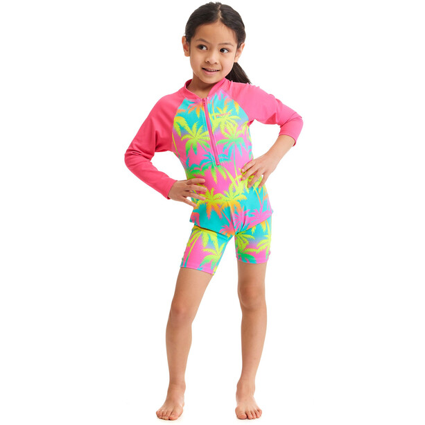 Funkita Go Jump Suit Yksiosainen uimapuku Tytöt, vaaleanpunainen/monivärinen