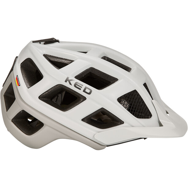 KED Crom Helmet light grey ash grey matt