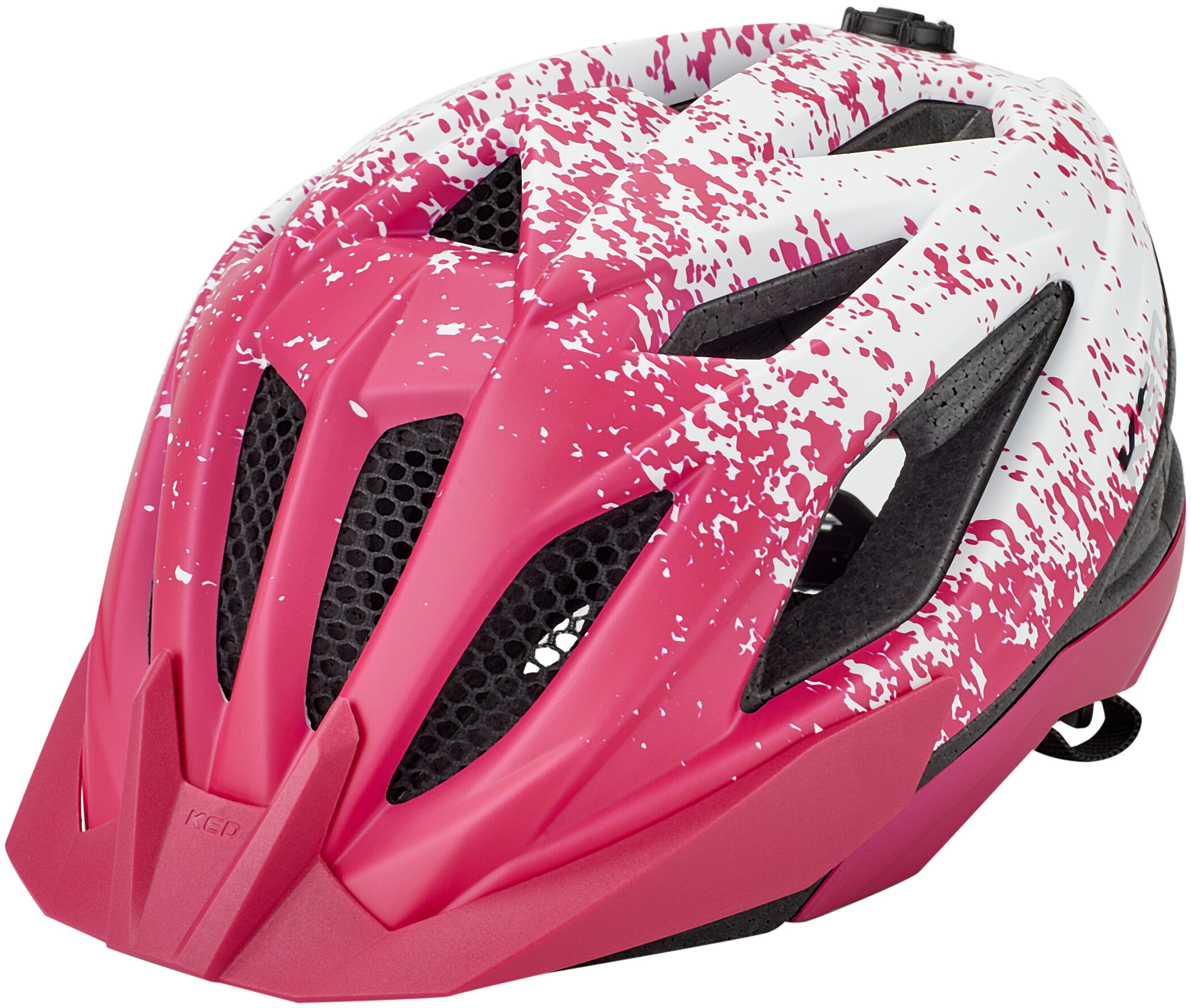 KED Mädchen Fahrradhelm Jugend Helm STATUS JUNIOR pink Gr S 49-54cm o M 52-59cm 