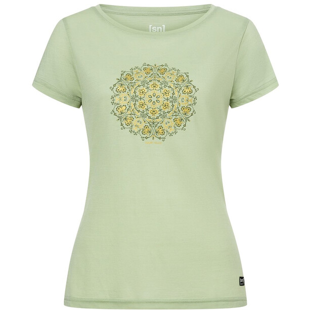 super.natural Ornamental T-Shirt Damen grün