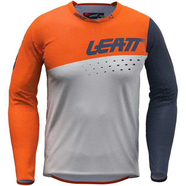 Leatt MTB Gravity 4.0 Jersey Mężczyźni, pomarańczowy/szary