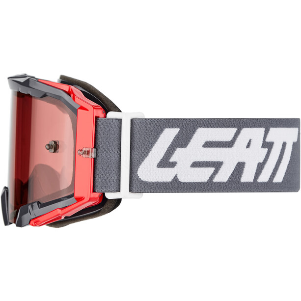 Leatt Velocity 5.5 Goggles met anti-condens lens, rood/roze