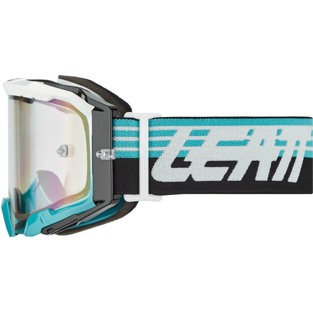 Leatt Velocity 5.5 Iriz Lunettes de protection avec lentille miroir antibuée, turquoise/violet