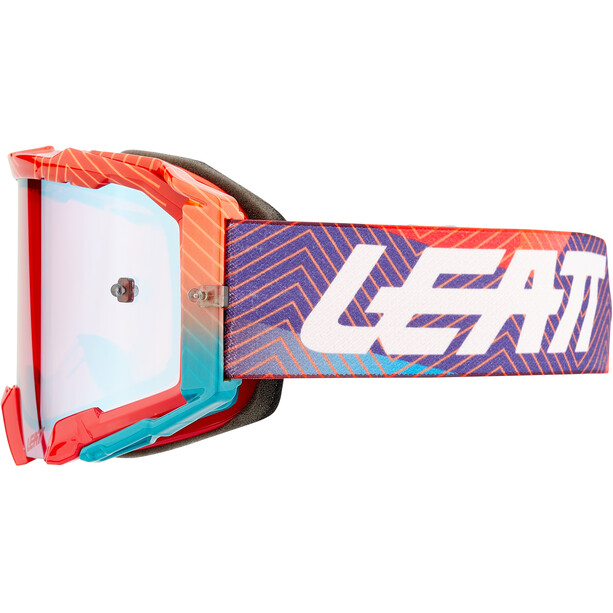 Leatt Velocity 5.5 Iriz Lunettes de protection avec lentille miroir antibuée, orange