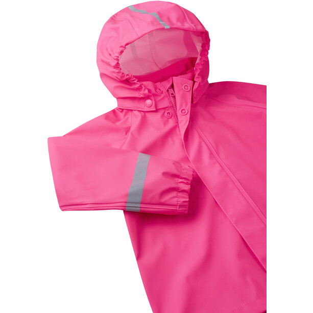 Reima Tihku Rain Outfit Kids candy pink