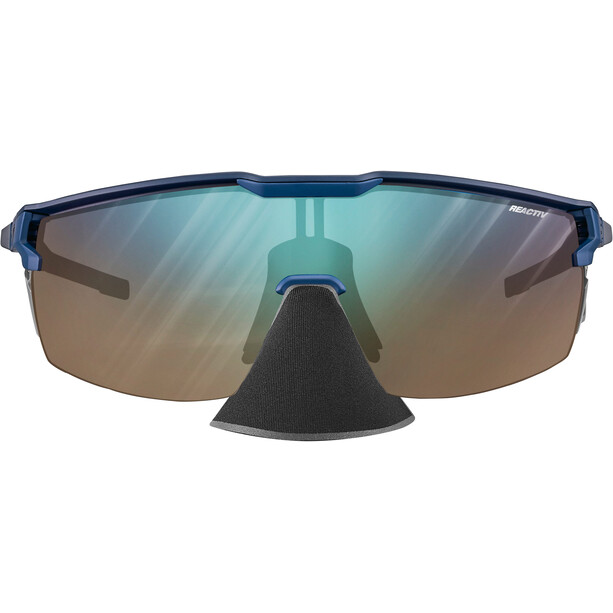 Julbo Ultimate Cover Reactiv 2>4 Sunglasses matt dark blue/blue