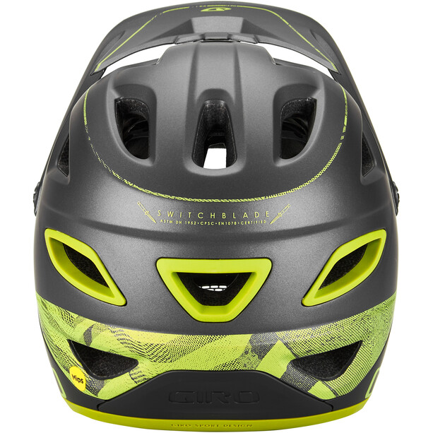 Giro Switchblade MIPS Helmet matte metallic black/anodized lime