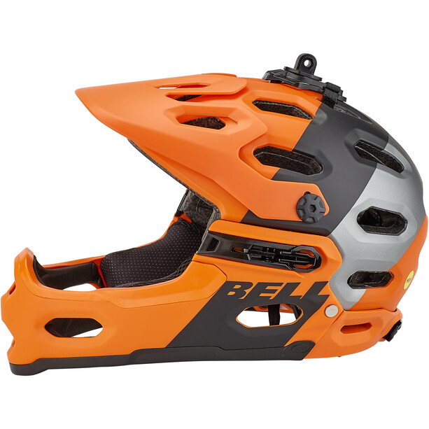 Bell Super 3R MIPS Helm orange/schwarz