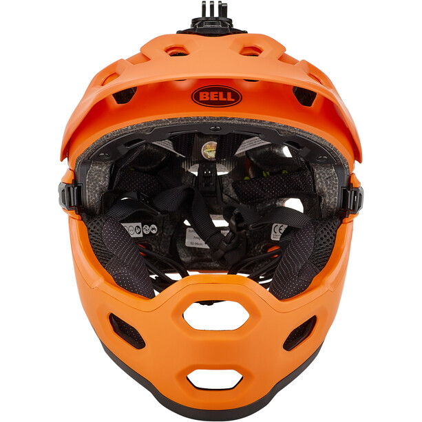 Bell Super 3R MIPS Casque, orange/noir