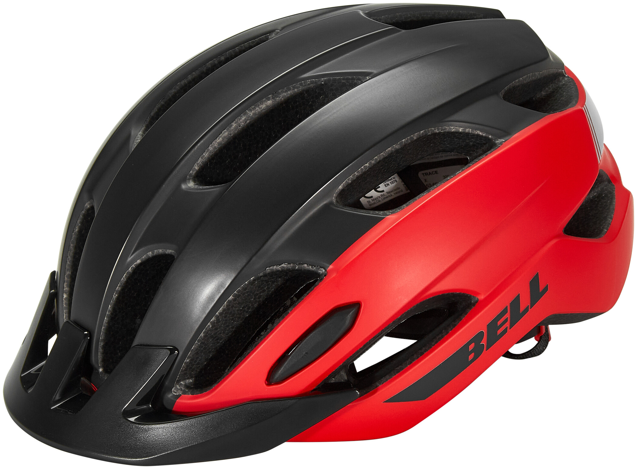Bell Tracker MTB Cycling Helmet Red Adjustable Ergo Fit Bike Ride Commuting 