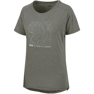 IXS Flow Contour T-shirt tech à manches courtes Femme, gris