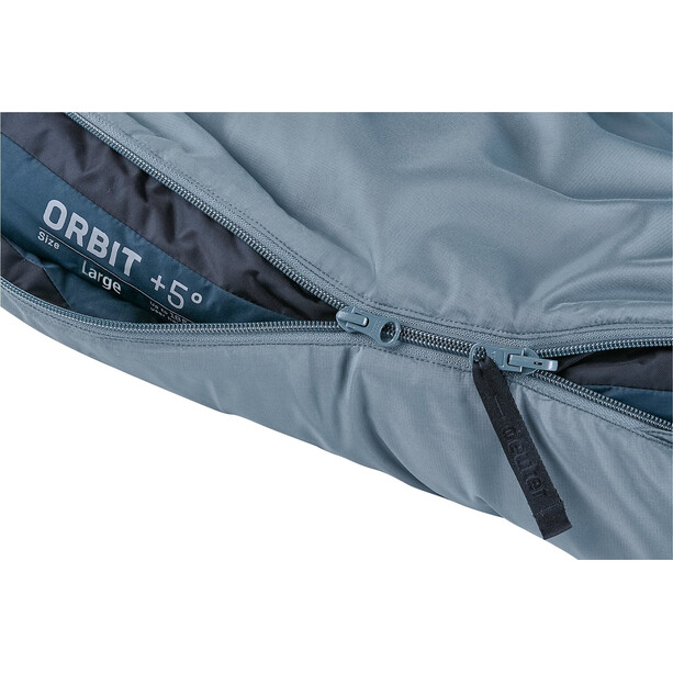 deuter Orbit +5° Sleeping Bag Long, gris/azul
