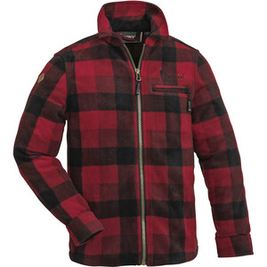 Pinewood Kanada Fleece Shirt Kids, rojo/negro rojo/negro