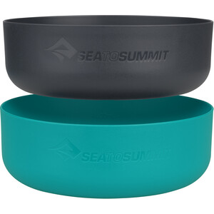 Sea to Summit DeltaLight Bowl Set Small, turquoise/zwart turquoise/zwart