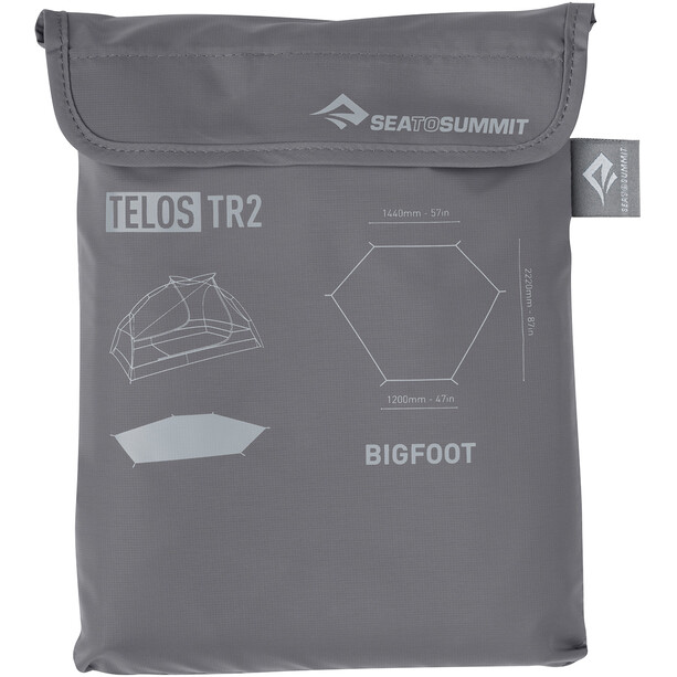 Sea to Summit Telos TR2 Bigfoot Footprint charcoal