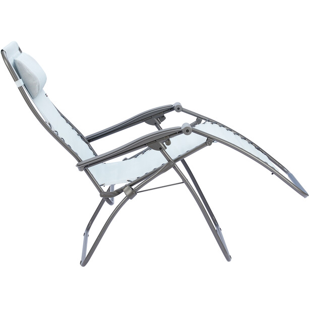 Lafuma Mobilier RSXA Relax Chair with Cannage Phifertex titane/ciel