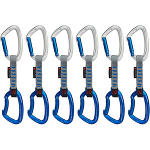 Mammut Crag Keylock Express-Sets Gebogener Schnapper 10cm 6-Pack silber/blau silber/blau