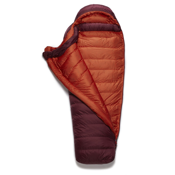 Rab Ascent 900 Sleeping Bag Regular Women, czerwony
