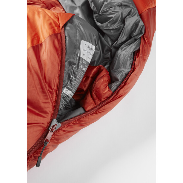 Rab Solar Eco 4 Schlafsack Regular rot